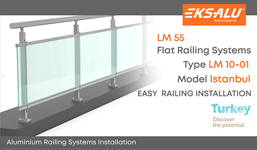 LM 55 LM-10-01 Flat Railing Systems Installation